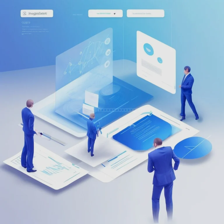 Doha skyline with regulatory documents overlay
